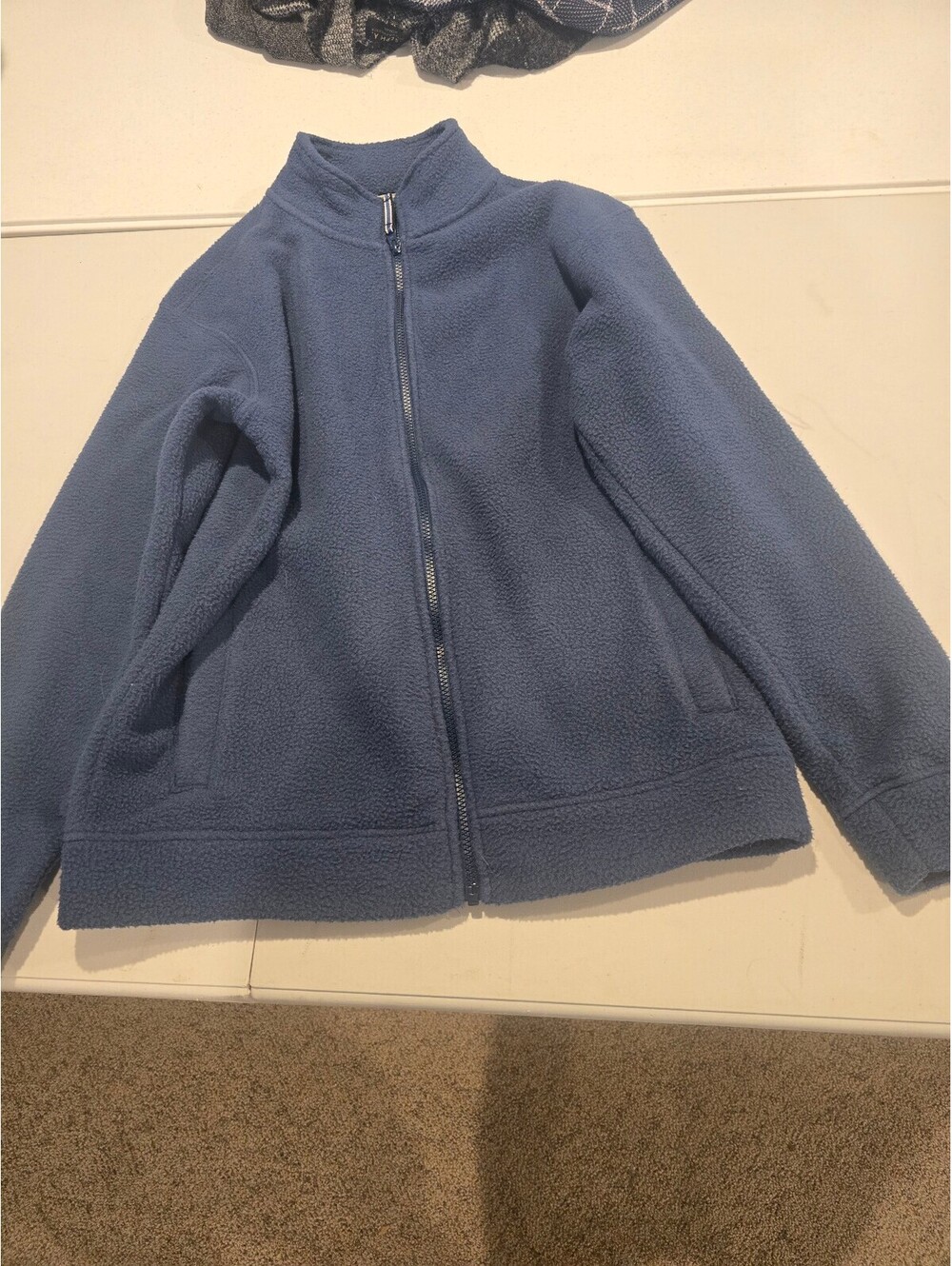 Orvis Classic Collection Navy Blue Fleece Jacket S/CH
